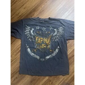 Tapout MPS Shirt Size XL  MMA UFC Gray Eagles Stars Outskill Outlast